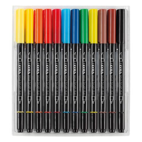 Pennarelli Lyra Aqua Brush Duo 36 colori assortiti L6521360